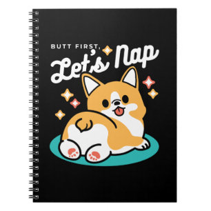 Corgi Butt en Nap Vibes - Schattigee slapende hond Notitieboek