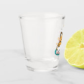 Corgi Butt en Nap Vibes - Schattigee slapende hond Shot Glas (Links)