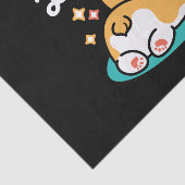 Corgi Butt en Nap Vibes - Schattigee slapende hond Tissuepapier (Detail)