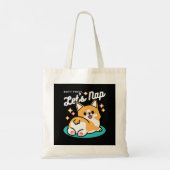 Corgi Butt en Nap Vibes - Schattigee slapende hond Tote Bag (Achterkant)