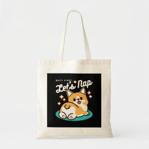 Corgi Butt en Nap Vibes - Schattigee slapende hond Tote Bag
