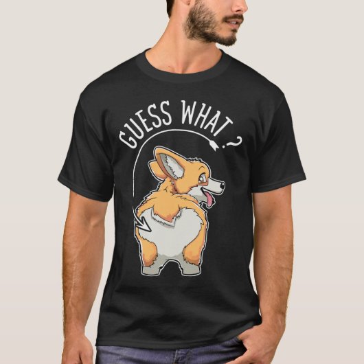 Corgi Butt Funny Corgis Dog Puppy T - shirts (Voorkant)