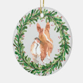 Corgi Butt Holiday Kerstmis Keramisch Ornament (Links)