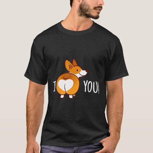 Corgi Butt Love Dog Pet Puppie T-shirt (Voorkant)