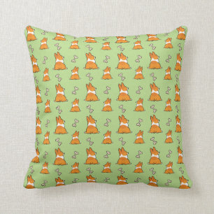 Corgi Butt Pattern Pillow CorgiDingen Kussen