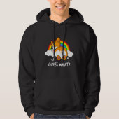 Corgi Butt Raad wat grappig Hoodie (Voorkant)