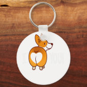 Corgi Butt T-Shirt - Love Dog Pet Puppy Couples Gi Sleutelhanger (Voorkant)