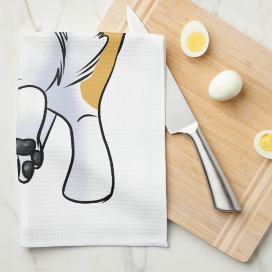 Corgi Butt Theedoek (Quarter Fold)