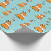 Corgi Butt Wrapping Paper Cadeaupapier (Hoek)