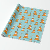 Corgi Butt Wrapping Paper Cadeaupapier (Uitgerold)