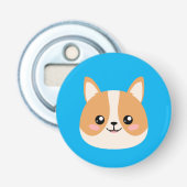 Corgi Button Flesopener (Voorkant)