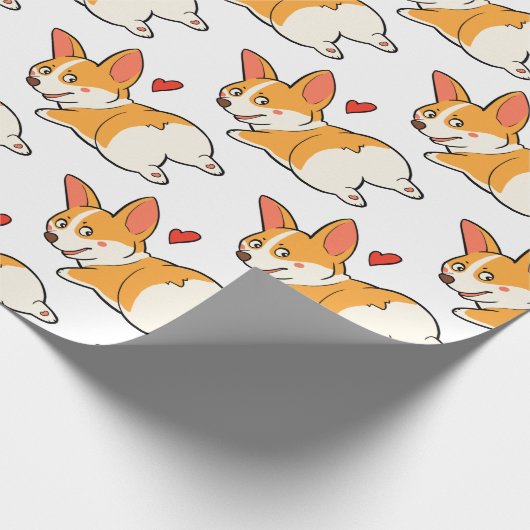 Corgi Butts Cadeaupapier (Hoek)