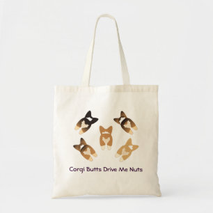 Corgi Butts drijft me op Tote Bag