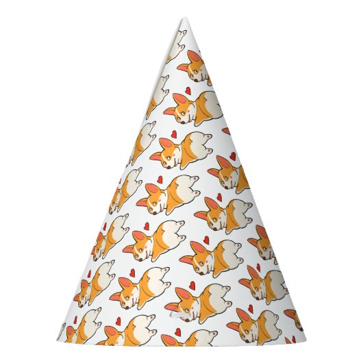 Corgi Butts Feesthoedjes (Links)