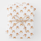 Corgi Butts Seamless Wrapping Paper Sheets (In situ)