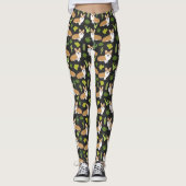 Corgi cactus - dark corgi cactus leggings (Voorkant)
