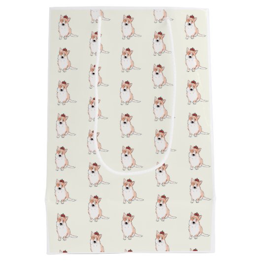 Corgi-cadeau Medium Cadeauzakje (Achterkant)