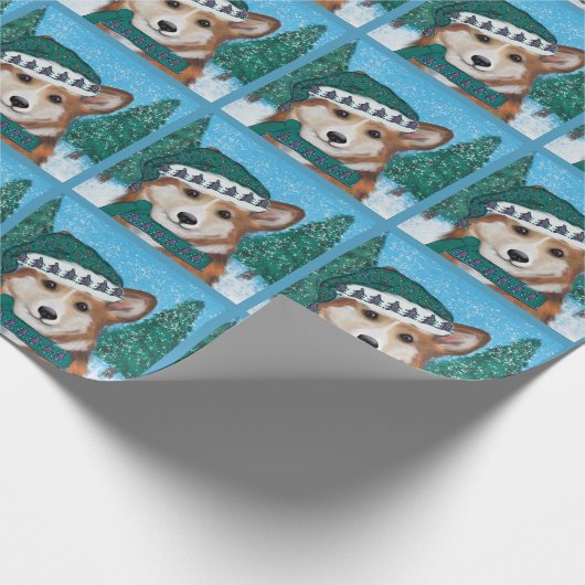 Corgi Cadeaupapier (Hoek)