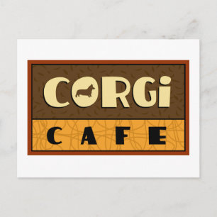 Corgi Cafe Briefkaart
