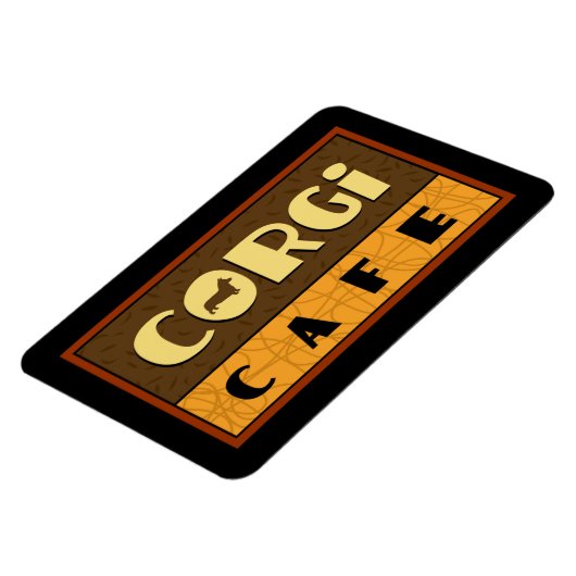 Corgi Cafe Magneet (Linkerzijde)