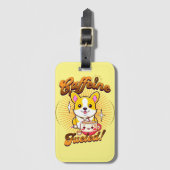 CORGI CAFEÏNE BRANDSTOF! BAGAGELABEL (Voorkant (verticaal))