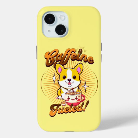 CORGI CAFEÏNE BRANDSTOF! Case-Mate iPhone CASE (Achterkant)