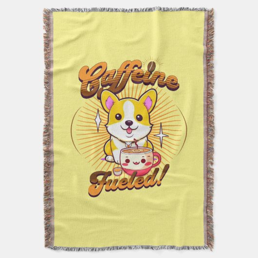 CORGI CAFEÏNE BRANDSTOF! DEKEN (Voorkant Verticaal)