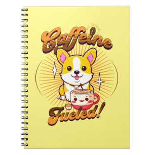 CORGI CAFEÏNE BRANDSTOF! NOTITIEBOEK