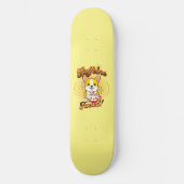 CORGI CAFEÏNE BRANDSTOF! PERSOONLIJK SKATEBOARD (Voorkant)