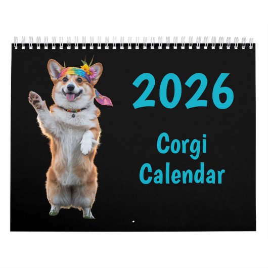 Corgi Calendar Kalender (Hoes)