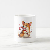 Corgi Candy Cane Joy Koffiemok (Center)