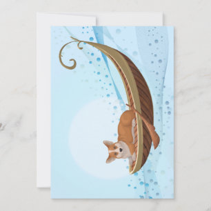 Corgi Canoe Save The Date