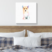 Corgi Canvas Afdruk (Insitu (Slaapkamer))