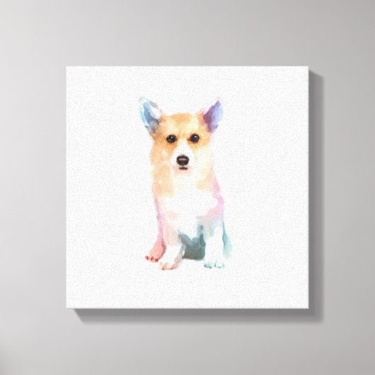 Corgi Canvas Afdruk (Voorkant)