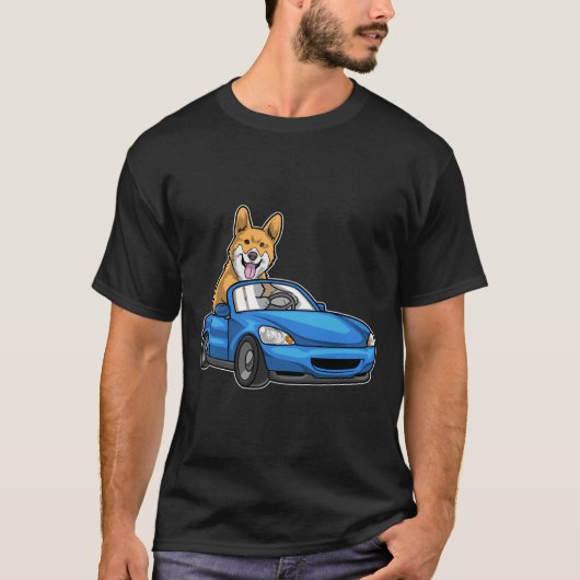 Corgi Car T-shirt (Voorkant)