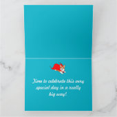 Corgi Cartoon Hero Verjaardag Kaart (Binnen)