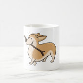 corgi cartoon w stick koffiemok (Center)