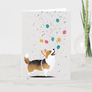 Corgi Celebration Wenskaart Bedankkaart