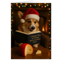 Corgi 'Cheese Tax' Christmas card