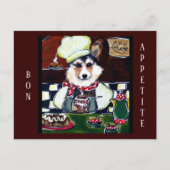 Corgi Chef Briefkaart (Voorkant)
