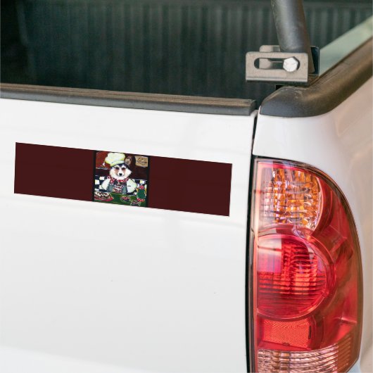 Corgi Chef Bumpersticker (Op Truck)