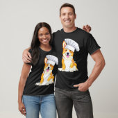 Corgi Chef Cute Dog in een Chef Ha T-shirt (Unisex)