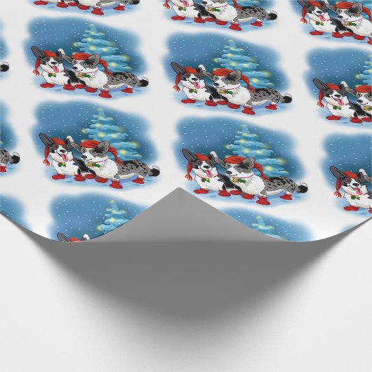 CORGI CHRISTMAS CADEAUPAPIER (Hoek)