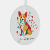Corgi Christmas Chaos Funny Dog Ornament (Voorkant Rechts)