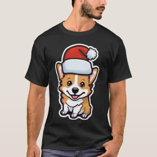 Corgi Christmas Christmas pet hond Corgi vriend T-shirt