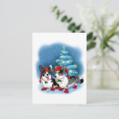 CORGI CHRISTMAS FEESTDAGENKAART (Staand voorkant)