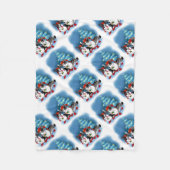 CORGI CHRISTMAS FLEECE DEKEN (Voorkant)