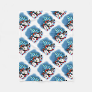 CORGI CHRISTMAS FLEECE DEKEN