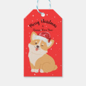 Corgi Christmas Gift Label Cadeaulabel (Voorkant)