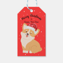 Corgi Christmas Gift Label